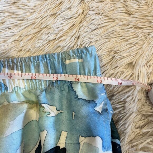 NWT Franks Swim Trunks Men's Blue Floral Tropical Tahiti Print Medium MSRP $89 - Picture 4 of 8